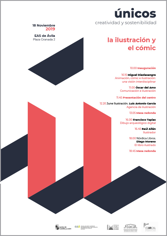 Cartel jornada Ávila Únicos 2019 cómic e ilustración Cartel jornada Ávila Únicos 2019 cómic e ilustración