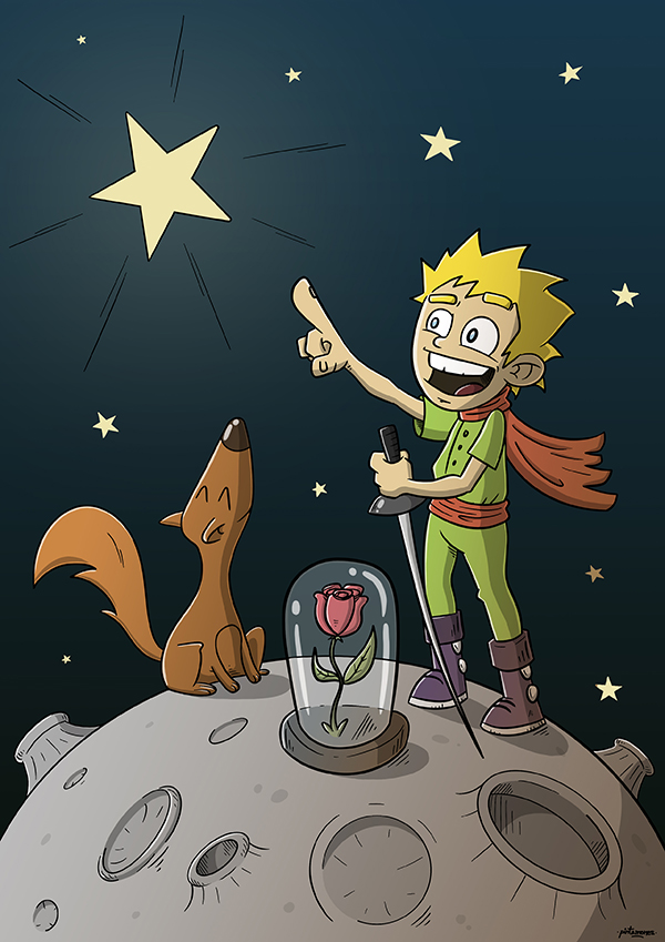 Agencia de ilustración June Illustration, ilustrador Adrià González, perro con petit princep