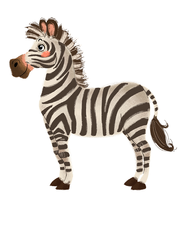 Agencia de ilustración June Illustration ilustradora Natalia Scabuso, ilustración cebra