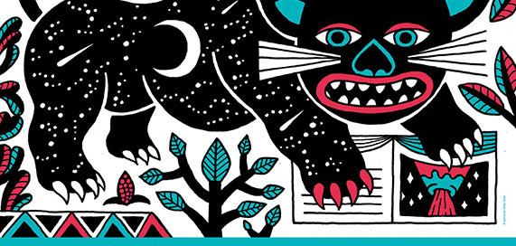 Cartel BABA KAMO Festival Feria del Libro Ilustrado Valencia 2021.