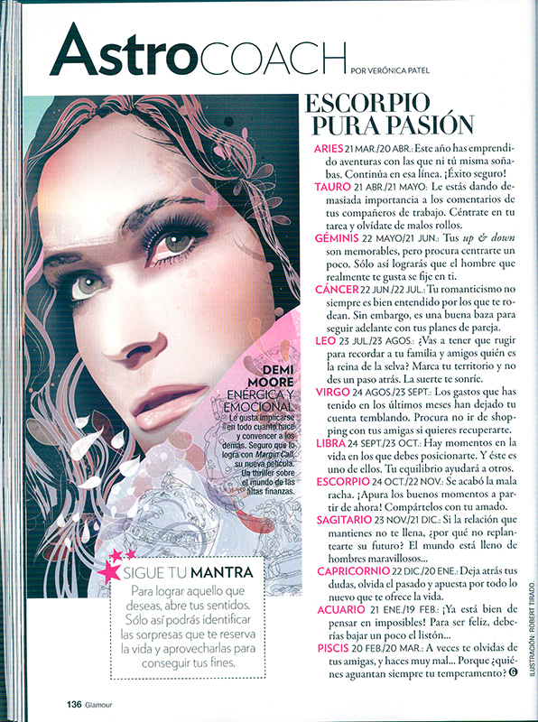 Robert Tirado revista Glamour - June Illustration - Agencia de Ilustración Robert Tirado revista Glamour - June Illustration - Agencia de Ilustración