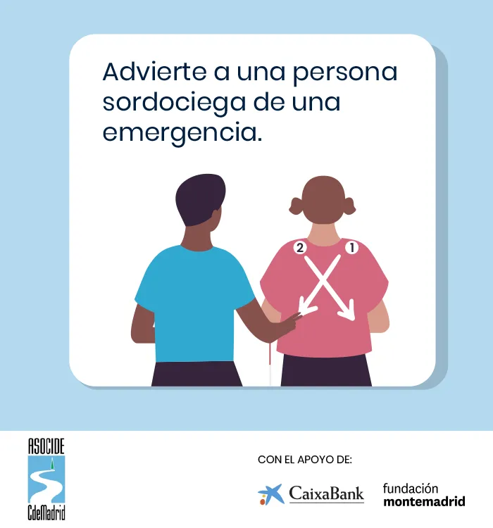 Ilustraciones campaña de concienciación para ayudar a las personas sordociegas. Imagen nº 3.