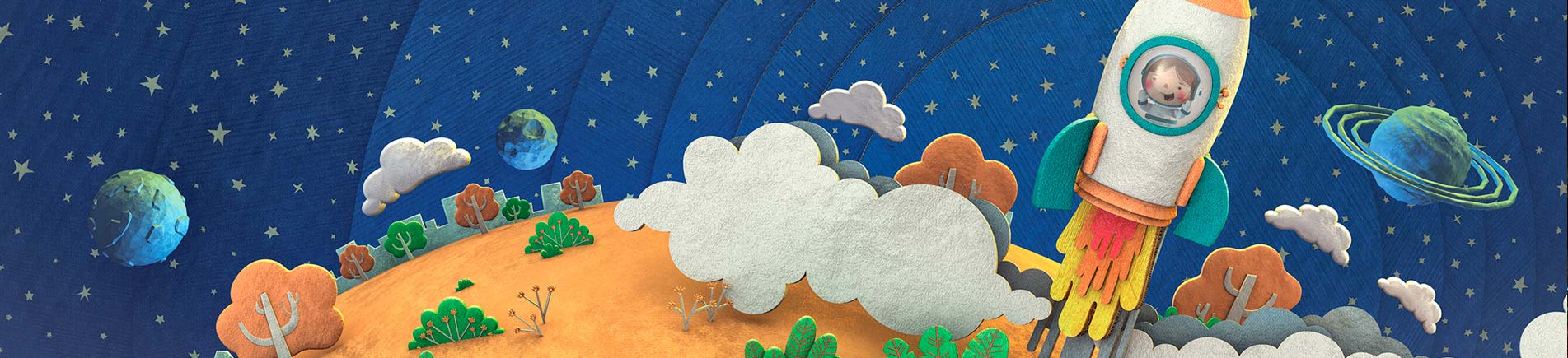 Ilustrador Mathias Townsend ilustración 3D infantil.