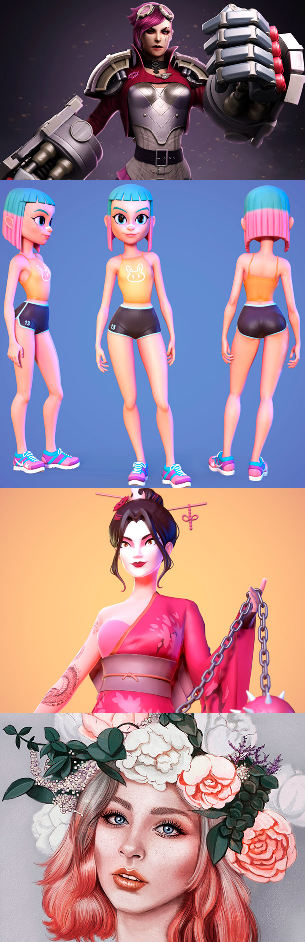 Ilustradora Ana Dalle especializada en ilustración 3D