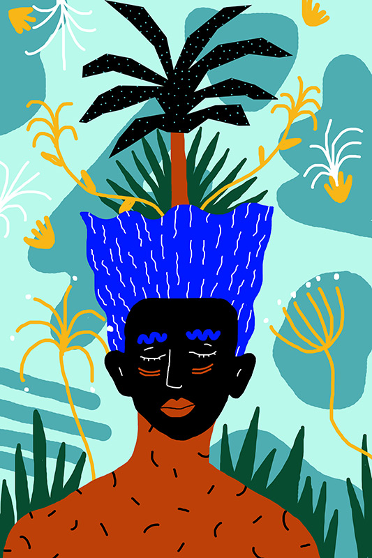 Ilustradora Perrine Honoré, ilustración SIMBIOSIS