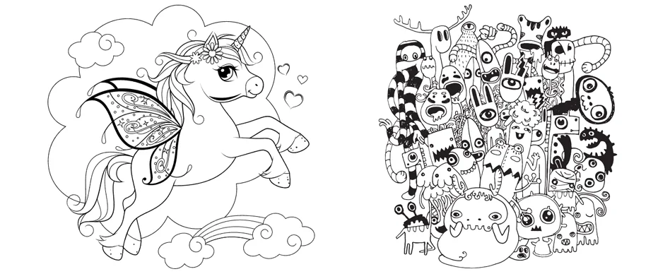 Los beneficios de los dibujos para colorear