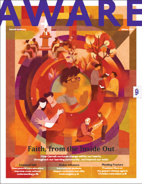 Ilustración de Albert Espí, portada revista AWARE Magazine